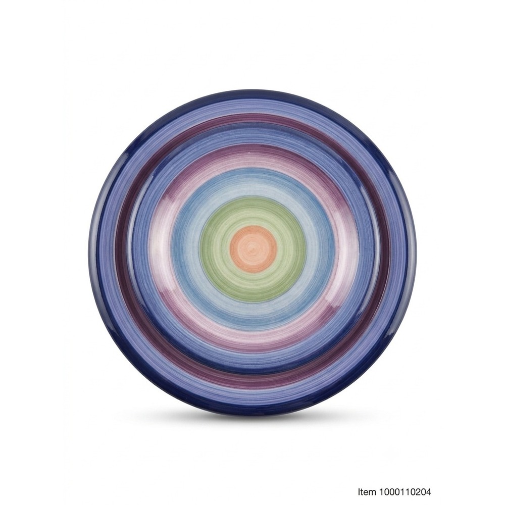 Colormate Rotunda Hand Painted Collection Tabletops UnlimitedDinner Salad Plate